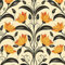 Papier Peint Adhesif Floral Jaune,44 x 600cm Papier Peint Moderne Beige Papier Peint Fleuri Feuille Noir Papier Peint Autocollant Botanique Papier Peint Adhesif pour Meuble Chambre,Cuisine,Salon