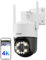 ZOSI 4K 8MP Cámara de Vigilancia WiFi 6 Exterior con Detección de Persona/Vehículo/Mascota, 2,4GHz Cámara Seguridad, Audio Bidireccional, Visión Nocturna, 360° Pan/Tilt y Seguimiento Automático