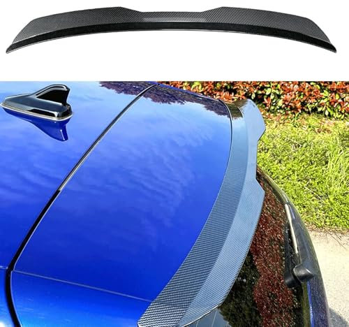 GEBBEM Auto Heckspoiler für Audi A4 allroad B9 8W 2019 2020 2021 2022 2023 2024, Kofferraumspoiler Heckflügel Lippe Spoiler Tuning Styling Zubehör,Carbon Fiber Look