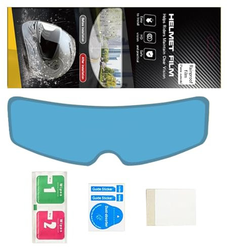 Casco da moto antiappannamento, pellicola antiappannamento - Inserto adesivo trasparente antiappannamento Inserto per lente visiera | pratici per casco Adesivo per lenti per casco per ciclis