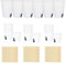 BORNOVA Lot de 2000 Gobelets en Carton (1000 x 120ml (4oz) + 1000 x 200ml (7oz)) avec Agitateurs – Biodégradables, Écologiques et Jetables pour Boissons Chaudes et Froides