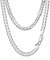 Amberta 925 Sterling Silber Halskette Herren Kubaner Kette, Italienische Miami Panzerkette: 5 mm Herren Kette 70 cm