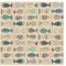 20 Servietten aus Recycling-Papierviele Fische, blaue Fischservietten, Fischmuster, Geburtstage, Kinderparty, Junge, Mädchen, Tischdekoration, Decoupage, Tischdeko, 33x33cm