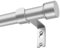 HOTOZON Vorhangstange Silber 80-305 cm, Gardinenstange 25 mm Durchmesser, Gardinenstange Ausziehbar mit Einfaches Endstücke mit Halterungen, Gardinenstangen für Schlafzimmer, Wohnzimmer oder Küche