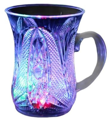 Wechselnde Farbbecher Mit LED Hellen Farbenfrohen Tassen Trinken Tassen Weinbecher Acryltextur Geeignet Für Weingetränke Geeignet