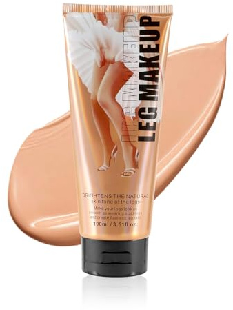 Boobeen wasserdichte Bein-Make-up-Creme, Kein Übertragungskörper-Concealer, 24-Stunden langlebig und einfach aufzutragen, glatte und leichte Wirkung für alle Hauttöne