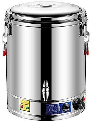 Distributeur Boissons Acier Inoxydable 304, Chauffe-Eau électrique, Bouilloire, Chauffe-Eau instantané, Carafe à café pour Conserver Chaleur, pour fêtes