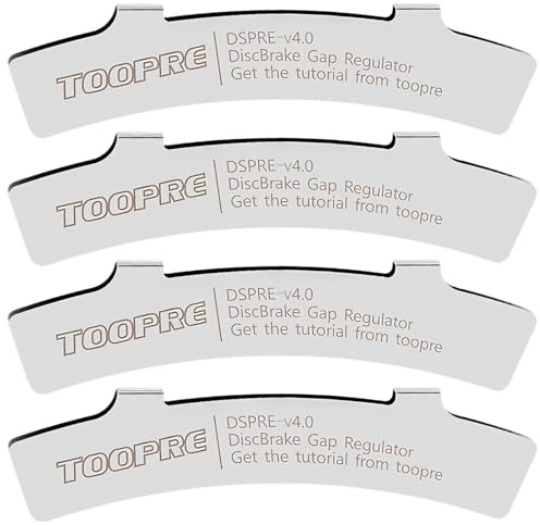 4 Pack 304 Stainless Steel Bike Disc Brake Pads & Rotor Alignment Tool | Precise brake gap adjustment, rust-proof build, easy fitting, improves braking performance, fits MTB road & BMX bikes