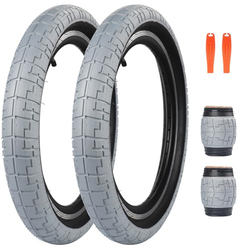 ZUKKA 2er-Pack Faltbarer 20 Zoll Reifen BMX Reifen 20x2.40 Mantel 64-406 | für Kinderfahrrad, MTB Mountainbike, BMX Freestyle