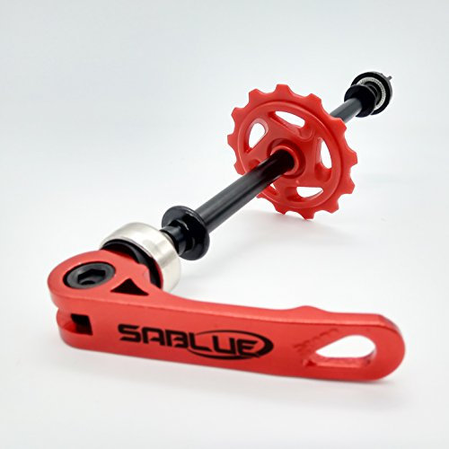 SABLUE FLOAT ON AXLE Bike Chain Keeper Holder Dummy Sleeping Hub Tool Bicycle Cleaning Transporting (RED)