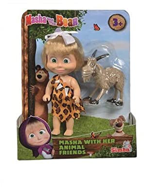 Simba 109301057009 Mascha, 12 cm, 4 Motive mit Welpen-Freunden, Mehrfarbig