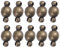 EXCEART 10 Stücke Magnetische Verschlüsse Magnetverschluss Kugel Magnet Verschluss Kettenverschluss für Halskette Armband Fußkettchen Schmuckherstellung 6mm Bronze