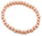 COOLSTEELANDBEYOND Couleur Or Rose Modern - Femme Homme élastique Perles Bracelet