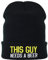 Lustige Strickmütze - Warme Wintermütze mit Spruch This Guy Needs a Beer - Beanie für Damen und Herren - Unisex Wollmütze - Haube mit Spruch