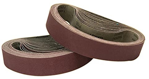 FEIHU Nastri abrasivi in allumina,40 x 760 mm Nastro Abrasivo,40/80/120/180/320,ciascuno 3 nastri in carta vetrata,per levigatrice a nastro,15 pezzi