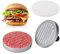 LAKEDO Burger-Pressmaschine mit 【100 Wachsscheibenpapier】 – Antihaft-Aluminium-Hamburger-Patty-Maker – Burgerpresse Set für die Herstellung von Burger-Patty