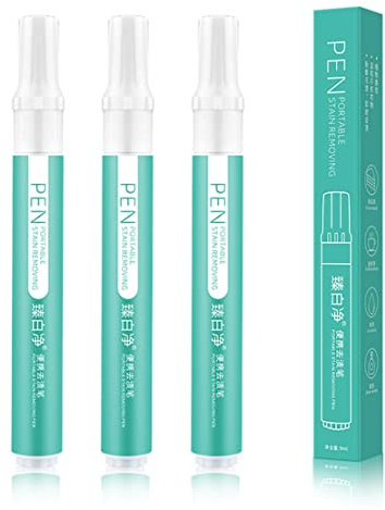 MQSHUHENMY Stain Removing Pen Bleach for Clothing, Bleach Pen for Clothing, Bleach Pen, Portable Bleach Pen Wash Free Stain Remover for Clothes Suitable for a Variety of Fabric Clothing (3Pcs)