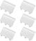 OTOTEC Lot de 6 Coques de Protection pour Batterie de Rechange compatibles avec Console Xbox Series X S - Accessoires de Console en Plastique Blanc