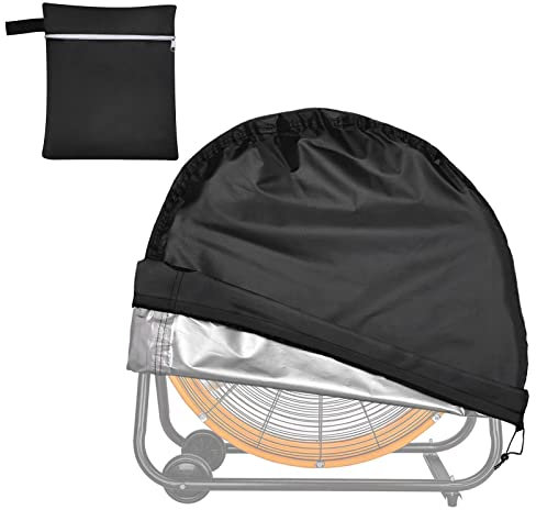 VEGARD Industrial Fan Cover,Outdoor Fan Cover, Heavy Duty Waterproof&Dustproof Cover for 24 High Velocity Floor Fan, Drum Fan, High Speed Blower,Suitable for indoor and outdoor