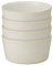Denby - Impression Cream Straight Rice Bowls Set of 4 - Dishwasher Microwave Safe Modern Crockery - Ceramic Stoneware Tableware