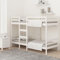 vidaXL Etagenbett Hochbett Schlafzimmerbett Stockbett Holzbett Bettgestell Bettrahmen Massivholzbett Bett Weiß 90x190cm Massivholz Kiefer