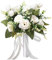 Jorzer Ramos de Novia Bouquets Bouquets White Bouquet Bouquet Flores Artificiales Centerajes de Ramas para Suministros de Fiesta de Bodas Decoración del hogar