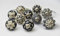 ARTISNO Ceramic Black and White Knobs Kitchen Cabinet Drawer Knobs Hardware Knobs Handmade Knobs Cabinet Knobs Ceramic Door Knobs. Set of 10 (Design a)