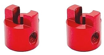 Paowsietiviity 2 set RC Boat Drive Metall Hund Welle für RC Boot Antriebswelle Teile 4mm rot