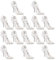 IMIKEYA 30 Stück Mini High Heels Deko hängende Ornamente Silber Miniatur High Heels Anhänger Party Favor hängende Dekoration