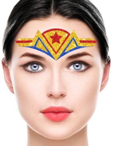 FIESTAS GUIRCA Strass Visage de Wonder Woman