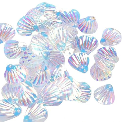 Flake Eye accessori squame di pesce Visage Brillant Pigment Coin des Yeux Autocollants Maquillage des Yeux Paillettes Coquille Paillettes-Doré Blanc Brillant-13x14mm 1Pack