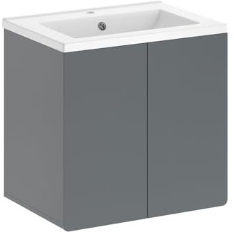 Vicco Meuble sous lavabo Izan, Gris,