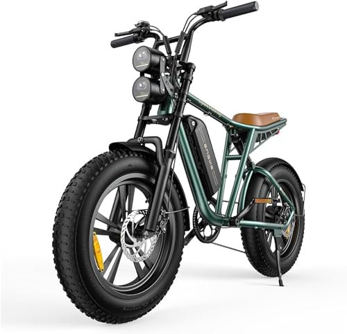 ENGWE M20 Bici Elettrica Per Adulti, Batteria Rimovibile Da 48V 26AH/13AH, Bicicletta Elettrica Fuoristrada, Pneumatici Larghi Da 20 * 4.0, Fino a 150KM Doppia Sospensione(Batteria singola, Verde)