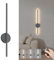 Aipsun akku Wandleuchte mit Fernbedienung innen, 10000mAh - 60CM Lang Anthrazit 5W 360° Drehbare Wohnzimmerlampe mit dimmbar und Timing-Funktionen, 3000K-6000K, für Wohnzimmer, Schlafzimmer, Treppe