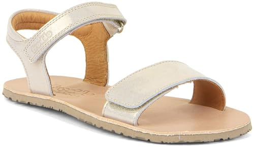 Froddo Barfuss Sandalen mit Lederriemchen in Matt Gold Schimmer Barefoot G3150264-10