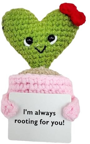 Muñeca de cactus de ganchillo, muñeca de cactus de punto, de ganchillo, adorable y positivo, muñeca de ganchillo para inauguración de la casa, muñeca de ganchillo de Navidad, para