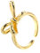 WOFASHPURET Anelli In Oro Per Le Donne Anello A Farfalla In Oro Anelli Aperti Regolabili Semplice Alla Moda Gioielli A Nodo Fine Anello Di Nastro Anelli In Acciaio Per Adolescenti, 2.70X2.20X0.50CM,