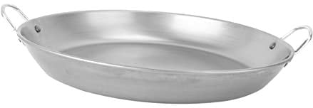 PRETYZOOM Padella Liscia in Ferro Battuto Adottata Per La Cottura Di Bistecche Al Barbecue