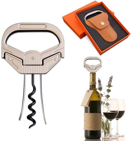 OHAANYY 3 en 1 Abridor de Botellas Ah So y Dos Puntas para Quitar Corchos de Botellas de Vino,El Abridor de Botellas ah-so Puede Quitar Corchos de Vino viejos y Frágiles Fácilmente (AR)