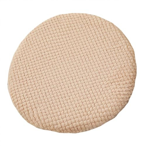 Sitzkissen Esszimmerstuhl, Sitzkissen KüChenstuhl 40 * 40 cm Rundes Aus Memory-Schaum Waschbare Mit ReißVerschluss FüR Wohnzimmer, Terrasse, Auto, Garten, Innenbereich Beige 2PCS