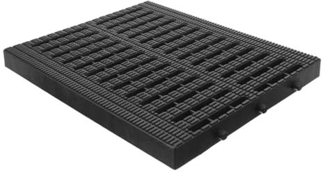 WOONEKY Robuster Abflussgitter aus Kunststoff für Küchenabfluss und Terrassenablauf Langlebiger Abwasserkanaldeckel mit Einfachem Einsatz für Garage und Außenbereich