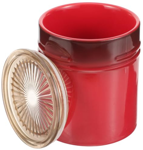 Cabilock Keramik Vorratsdose Mit Deckel 4 Zoll Luftdichter Küchenkanister Für Kaffee Tee Und Getreide Aufbewahrung Frische Behälter Für Küche Arbeitsplatte