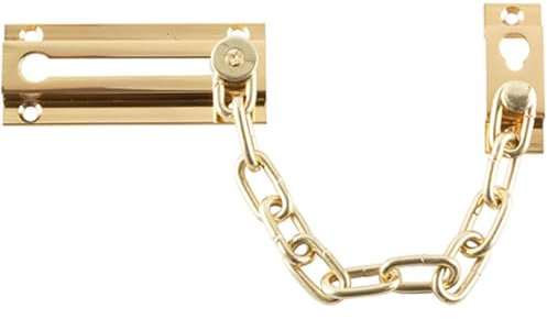Durable 200mm Polished Brass Security Door Chains for Enhanced Home Safety - Door Guard