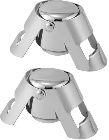 2 Stück Sektverschluss,Sektflaschenverschluss,Weinflaschenverschluss,Sektflaschenverschluss Edelstahl,Sektflaschenverschluss Dicht,Sektverschlüsse Sekt Flasche Champagne Verschluss Sektverschlus