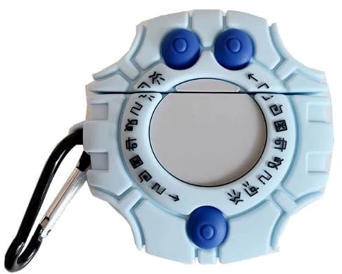 JRCYVTA Schutzhülle für Airpods Pro 2019/Pro 2 Gen 2022, 3D Cute Cartoon Digimon Monster Digivice Design, weiche Silikon-Schutzhülle für Apple Airpods Headset, Ladehülle (Airpods Pro 2)
