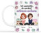 Geschenke Mall Tasse Personalisiert - Ich Wünschte Wir Würden Näher Wohnen Cartoon Tasse - Persönliches Geschenk für Freund, Tasse Beste Freundin Personalisiert (Modell #2 - Weiblich-Weiblich)