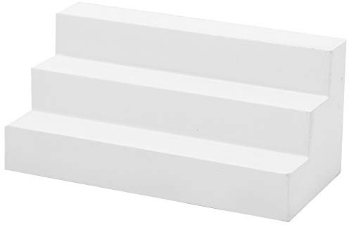 TOPINCN Escala de Casa de Muñecas de Madera Blanca 1:12, Juguete en Miniatura Exquisito para Escena de Casa de Muñecas, Accesorio de de Ligero y Portátil (escalones Blancos)