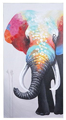 Ölgemälde Elefant II, 100% handgemaltes Wandbild Gemälde XL, 140x70cm