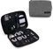 bagsmart Electronics Accessories Organiser Bag, Portable Electronics Carrying Case Travel Small for Cables, Powerbank, Earphone, USB Sticks, SD Card (Grey)
