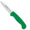 Arcos Serie 2900 - Cuchillo Mondador - Hoja de Acero Inoxidable NITRUM de 80 mm - Mango inyectado en Polipropileno Color verde